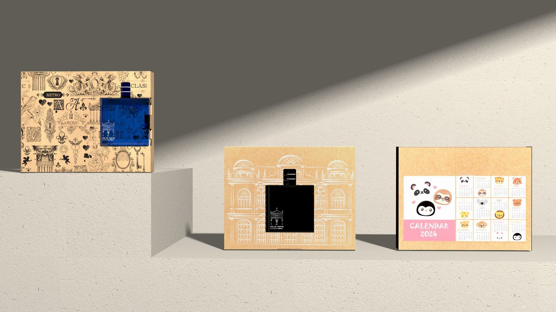 Eco-friendly Structure Design: ECO Corrugated Perfume Box